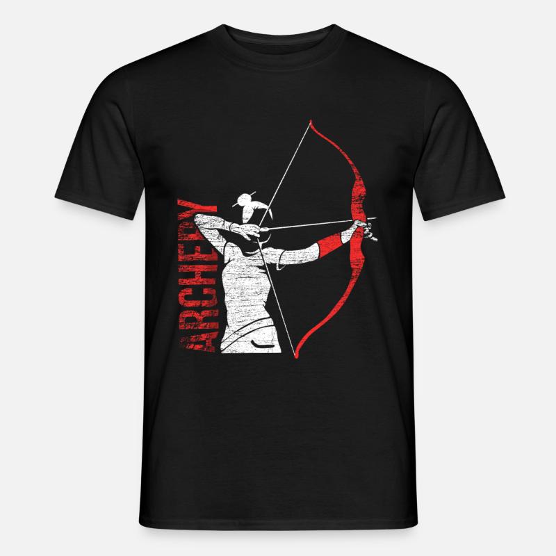Bogenschießen - Männer T-Shirt - Schwarz