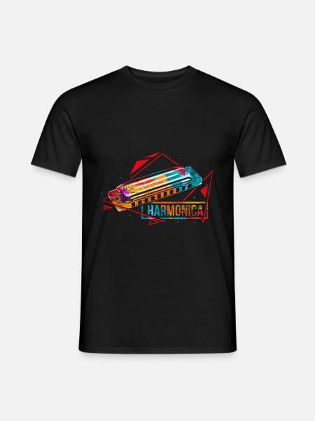 harmonica - Men's T-Shirt - black