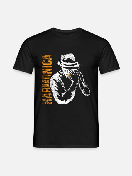 harmonica - T-shirt homme - noir