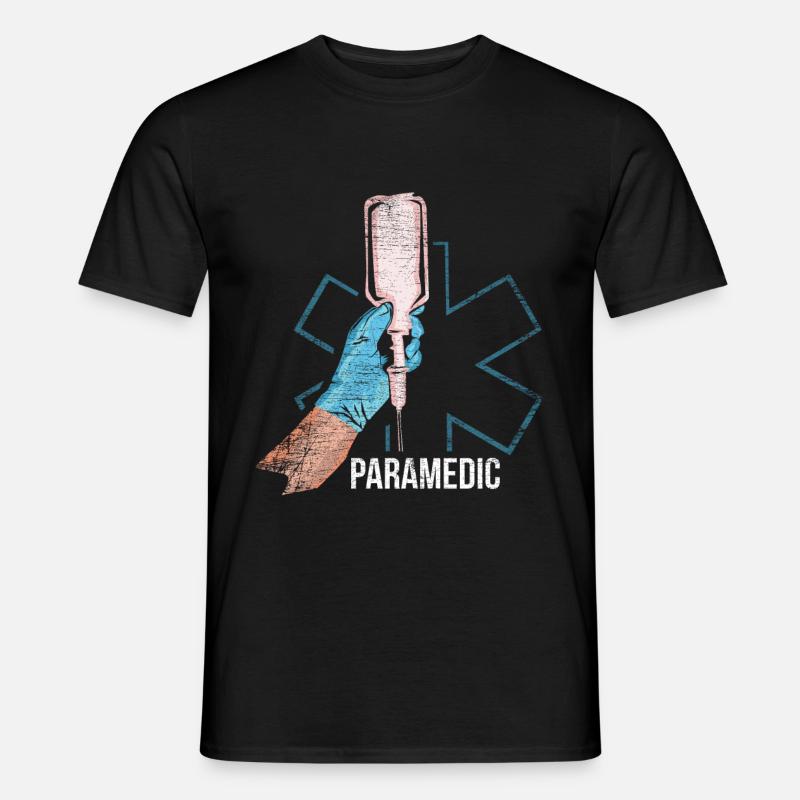 Sanitäter - Männer T-Shirt - Schwarz