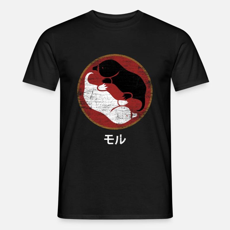 Maulwurf - Männer T-Shirt - Schwarz