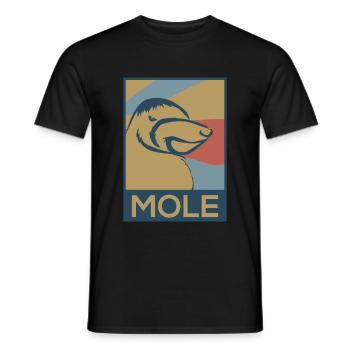 Maulwurf - Männer T-Shirt - Schwarz - Vorne - AI Model Male 178 light (178cm)