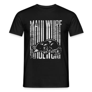 Maulwurf - Männer T-Shirt - Schwarz - Vorne - AI Model Male 178 light (178cm)
