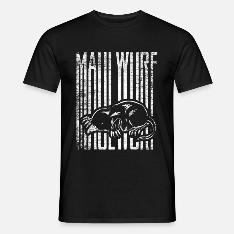 Maulwurf - Männer T-Shirt - Schwarz