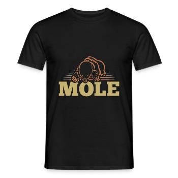 Maulwurf - Männer T-Shirt - Schwarz - Vorne - AI Model Male 178 light (178cm)