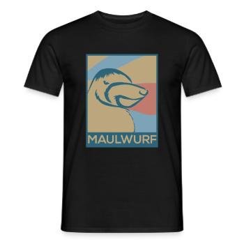 Maulwurf - Männer T-Shirt - Schwarz - Vorne - AI Model Male 178 light (178cm)