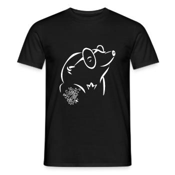Maulwurf - Männer T-Shirt - Schwarz - Vorne - AI Model Male 178 light (178cm)