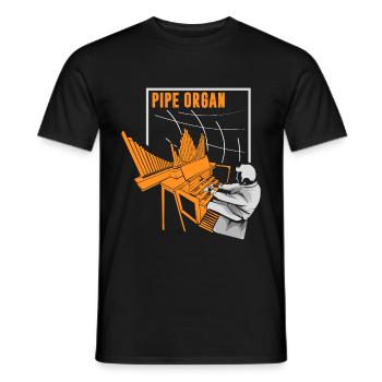 organ - Men's T-Shirt - black - Front - AI Model Male 178 light (178cm)