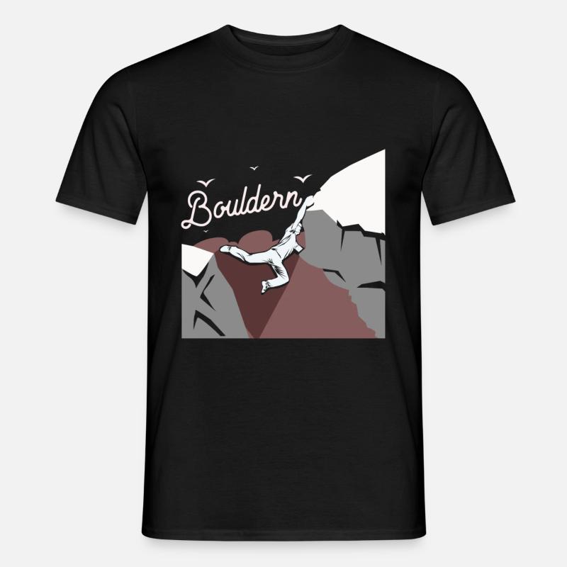 Bouldern - Männer T-Shirt - Schwarz