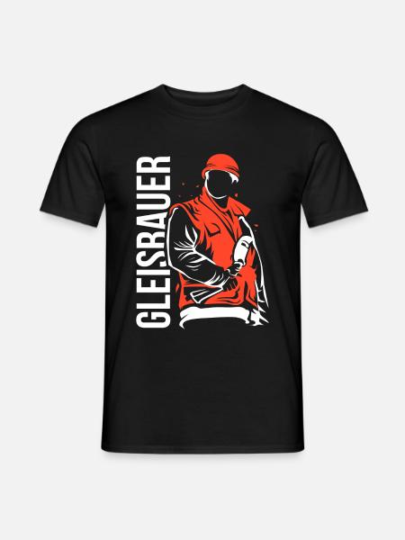 Gleisbauer - Männer T-Shirt - Schwarz