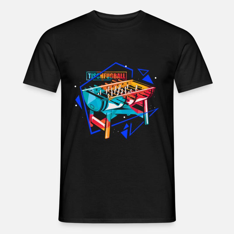 Tischfußball - Männer T-Shirt - Schwarz