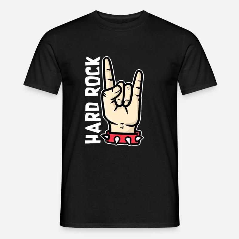 Hardrock - Männer T-Shirt - Schwarz