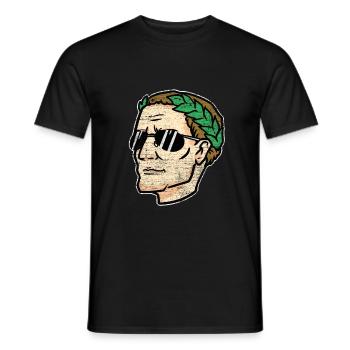 Julius Ceasar Geschenk - Männer T-Shirt - Schwarz - Vorne - AI Model Male 178 light (178cm)