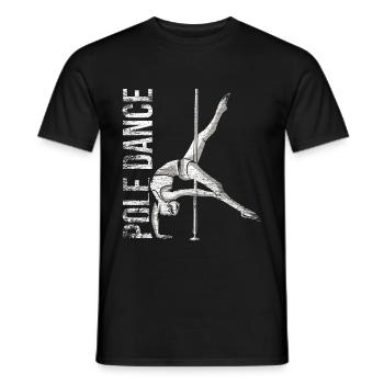 Pole Dancer Geschenk - Männer T-Shirt - Schwarz - Vorne - AI Model Male 178 light (178cm)