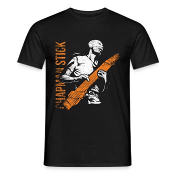 Chapman Stick Cadeau - T-shirt homme - noir - Devant - AI Model Male 178 light (178cm)