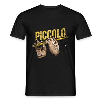 Piccolo gift - Men's T-Shirt - black - Front - AI Model Male 178 light (178cm)