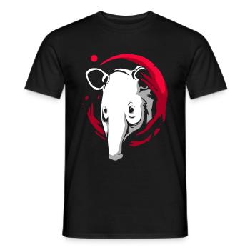 tapirs - Men's T-Shirt - black - Front - AI Model Male 178 light (178cm)