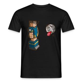 Table football gift - Men's T-Shirt - black - Front - AI Model Male 178 light (178cm)