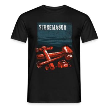 Stonemason gift - Men's T-Shirt - black - Front - AI Model Male 178 light (178cm)