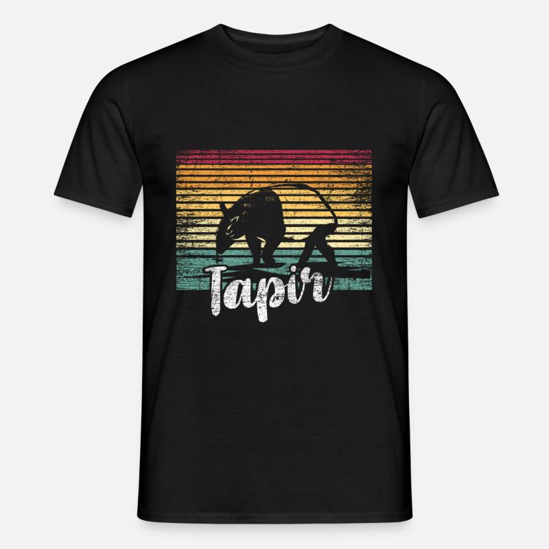 Tapire Geschenk - Männer T-Shirt - Schwarz