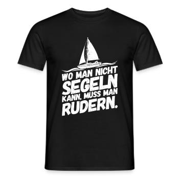 Segeln Segelboot Segelsport Segler Rudern - Männer T-Shirt - Schwarz - Vorne - AI Model Male 178 light (178cm)