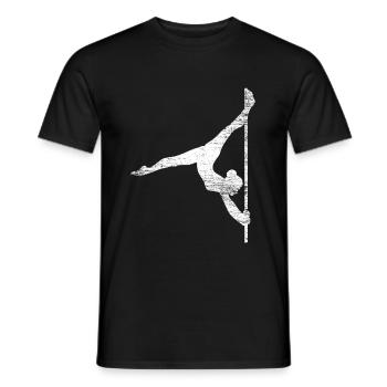 Pole Dance - Männer T-Shirt - Schwarz - Vorne - AI Model Male 178 light (178cm)