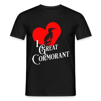 cormoran - T-shirt homme - noir - Devant - AI Model Male 178 light (178cm)