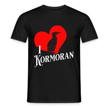 cormoran - T-shirt homme - noir - Devant - AI Model Male 178 light (178cm)