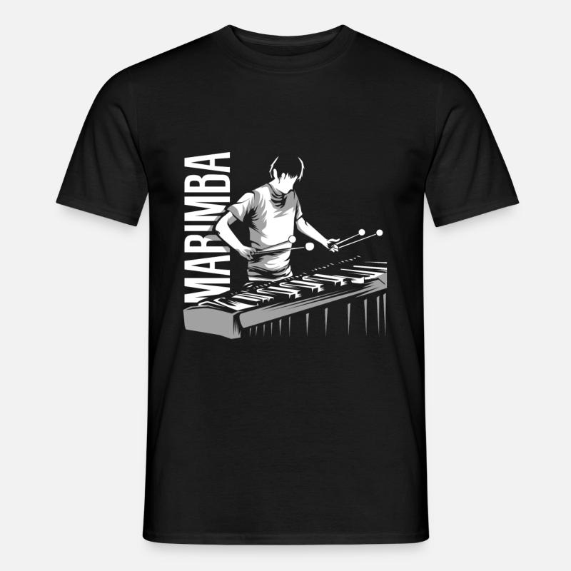 Marimba - Männer T-Shirt - Schwarz