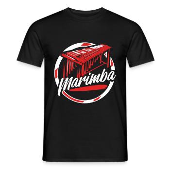 Marimba - Männer T-Shirt - Schwarz - Vorne - AI Model Male 178 light (178cm)
