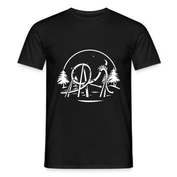 montagnes russes - T-shirt homme - noir - Devant - AI Model Male 178 light (178cm)