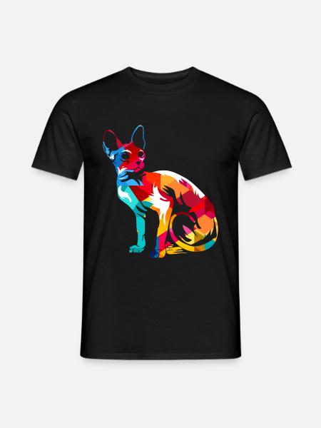 Sphynx cat - Men's T-Shirt - black