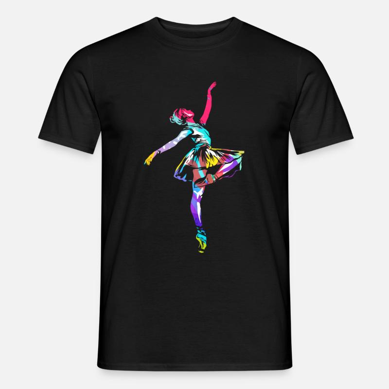 Ballett Polygon - Männer T-Shirt - Schwarz