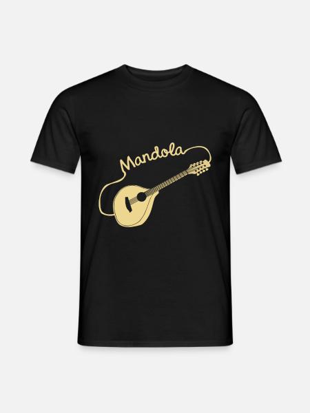 Mandola Geschenk - Männer T-Shirt - Schwarz