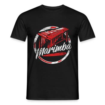 Marimba Geschenk - Männer T-Shirt - Schwarz - Vorne - AI Model Male 178 light (178cm)