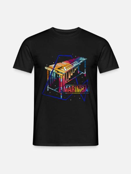 Marimba polygon gift - Men's T-Shirt - black