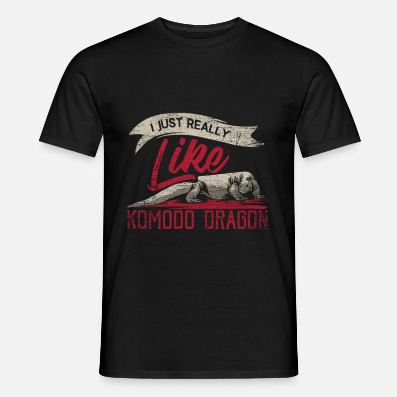 Komodo Dragon Geschenk - Männer T-Shirt - Schwarz