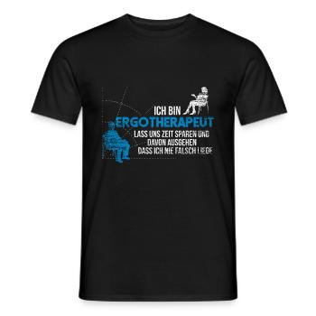 Occupational therapist gift - Men's T-Shirt - black - Front - AI Model Male 178 light (178cm)
