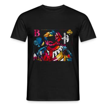 Doppelkopf Polygon Geschenk - T-shirt homme - noir - Devant - AI Model Male 178 light (178cm)