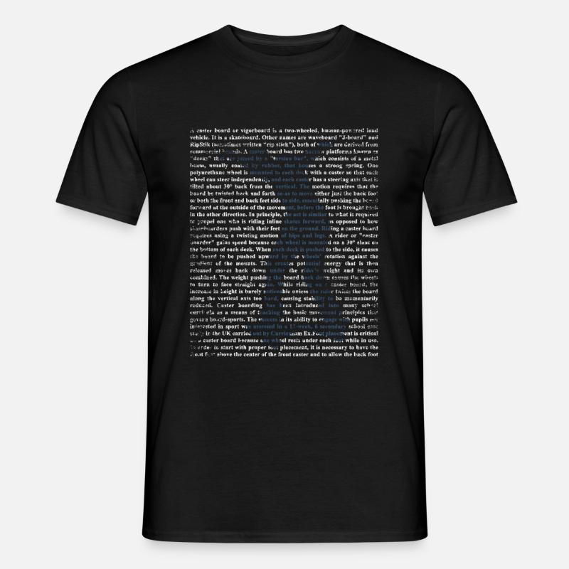 Waveboarden - Männer T-Shirt - Schwarz