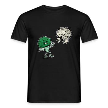 Brocoli chou-fleur - T-shirt homme - noir - Devant - AI Model Male 178 light (178cm)