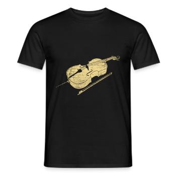 Cello - Men's T-Shirt - black - Front - AI Model Male 178 light (178cm)