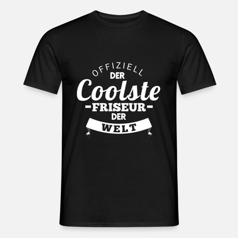 Friseur - Männer T-Shirt - Schwarz