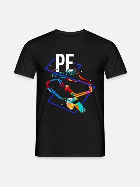 physical education teacher - Men's T-Shirt - black