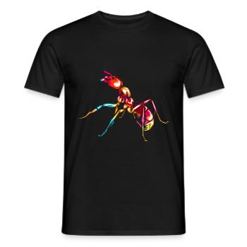Ameise - Männer T-Shirt - Schwarz - Vorne - AI Model Male 178 light (178cm)