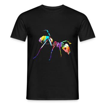 ants - Men's T-Shirt - black - Front - AI Model Male 178 light (178cm)