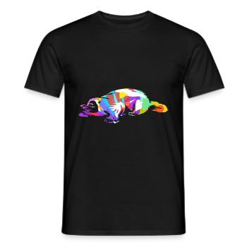 Platypus gift - Men's T-Shirt - black - Front - AI Model Male 178 light (178cm)