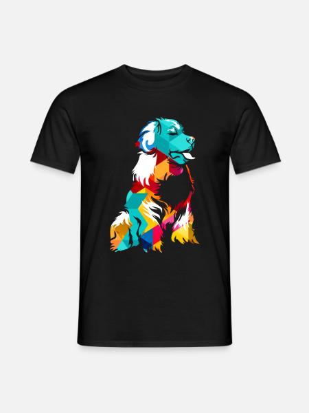 Bernese bovine dog - Men's T-Shirt - black