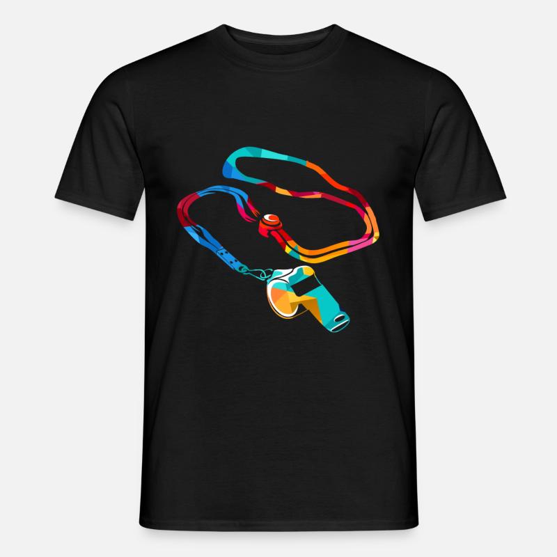 Sportlehrer Polygon - Männer T-Shirt - Schwarz