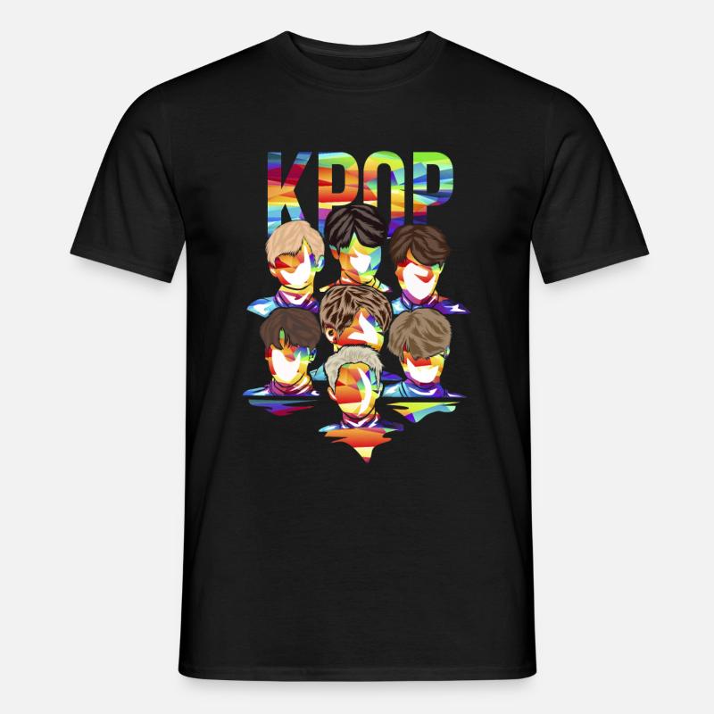 K-pop Boyband Geschenk - Männer T-Shirt - Schwarz